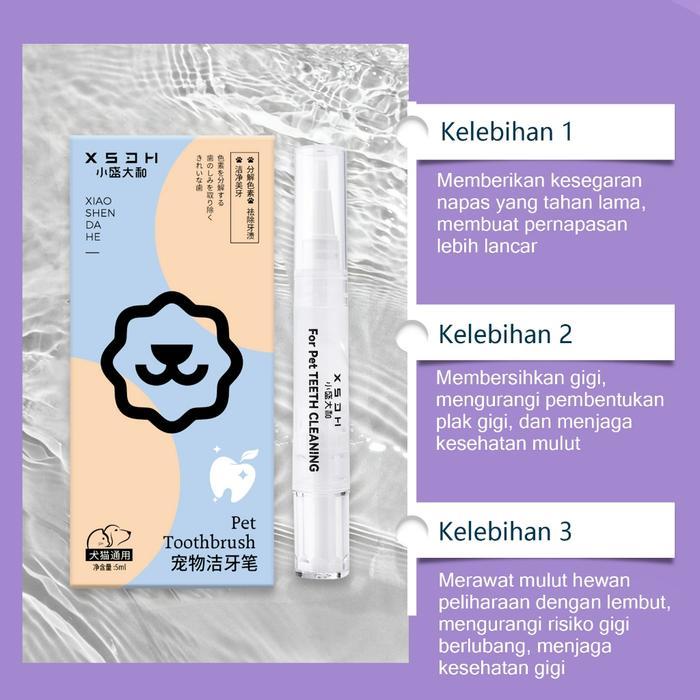 Pembersih Gigi Anjing Kucing Sikat Gigi Anjing Sikat Gigi Penghilang Karang Gigi Anjing Pembersih