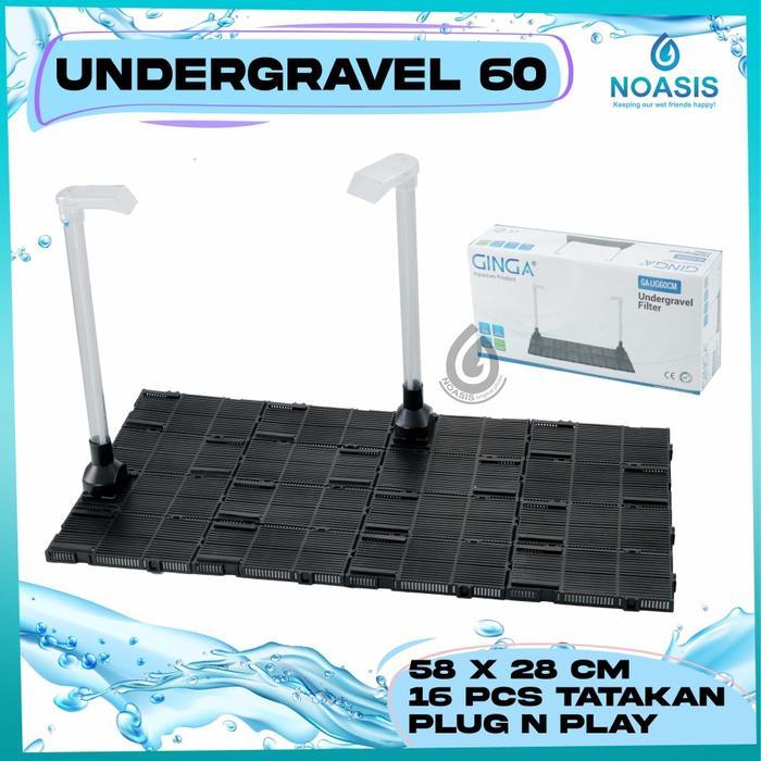 FILTER AKUARIUM AQUASCAPE AKUARIUM UNDERGRAVEL ARMADA 60 CM