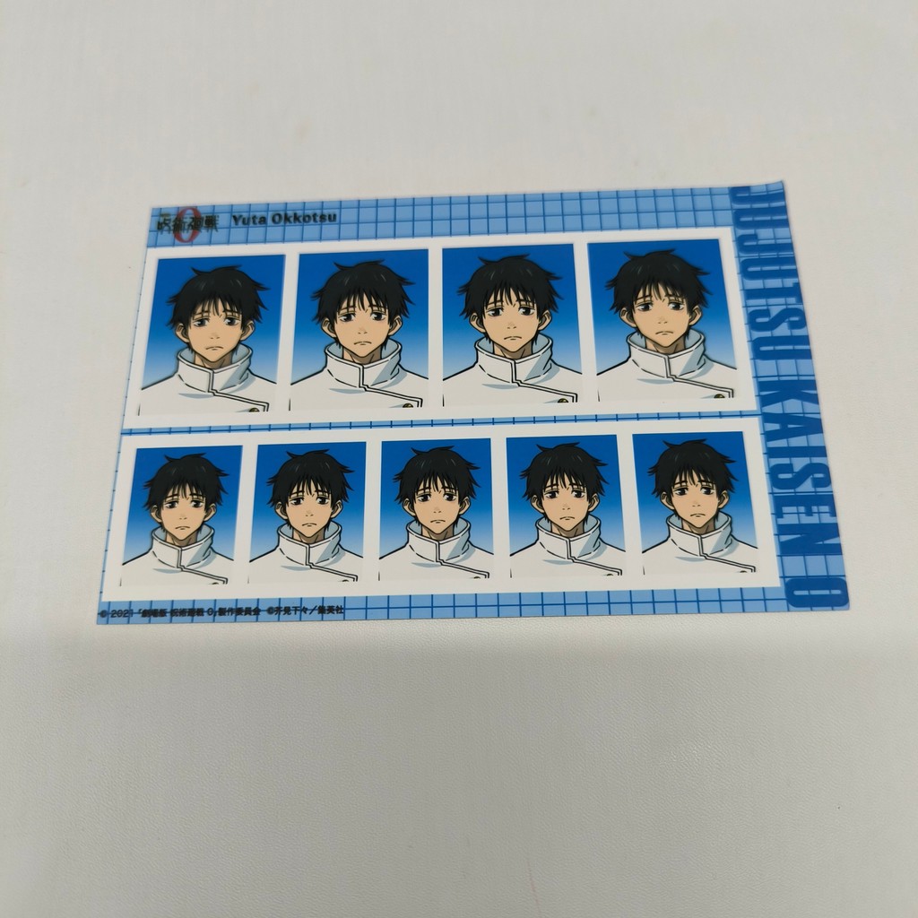 Visual Card Postcard Jujutsu Kaisen 0 ID Photo Yuta Okkotsu