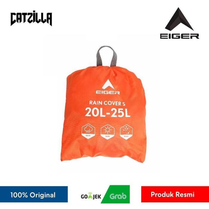 Penutup Tas Ransel Eiger Rain Cover Small Durable 20-25L Color Orange