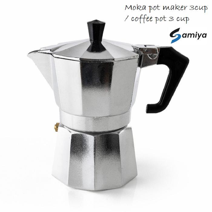 Moka pot maker 3cup / moka pot coffee / coffee pot 3 cup / kopi espresso maker