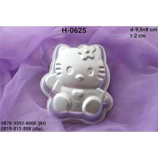 H-0625 LOYANG CETAKAN BENTO PUDDING CAKE TUMPENG COKLAT HELLO KITTY