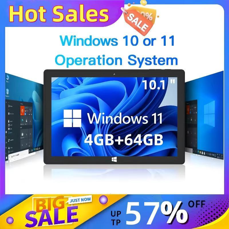 4Gb Ddr3 Ram 32Gb/64Gb Rom 10.1 Inch Windows 10/ Windows 11 Tablet 64Bit Z8350/N3350 Cpu 1920*1200 I