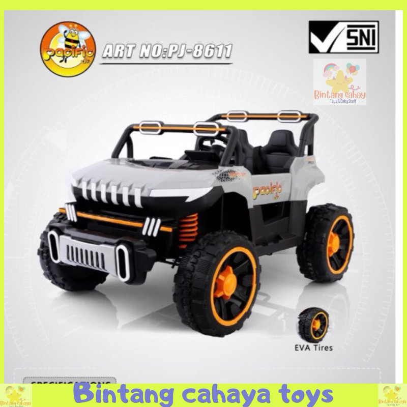 Mobil Aki anak Super Monster besar Pacific PJ 8611 Mobil listrik Cas ces an