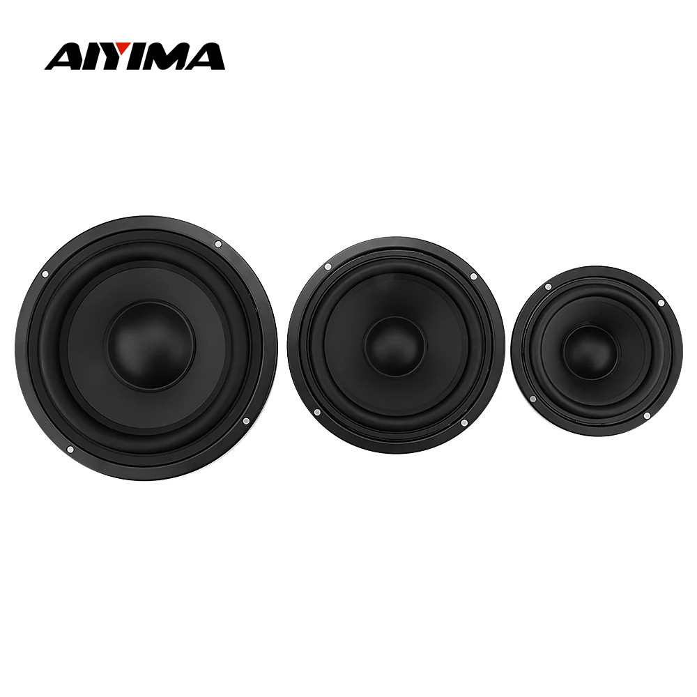 Aiyima 2Pcs Speaker Bass Radiator Pass Radiator 4 5 6.5 Inch Bass Vibration Membrane Woofer Speaker