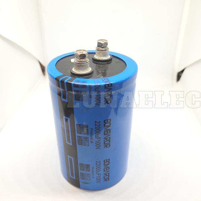 Elco 22000Uf 100V Bgr Bombardir Capacitor Kapasitor