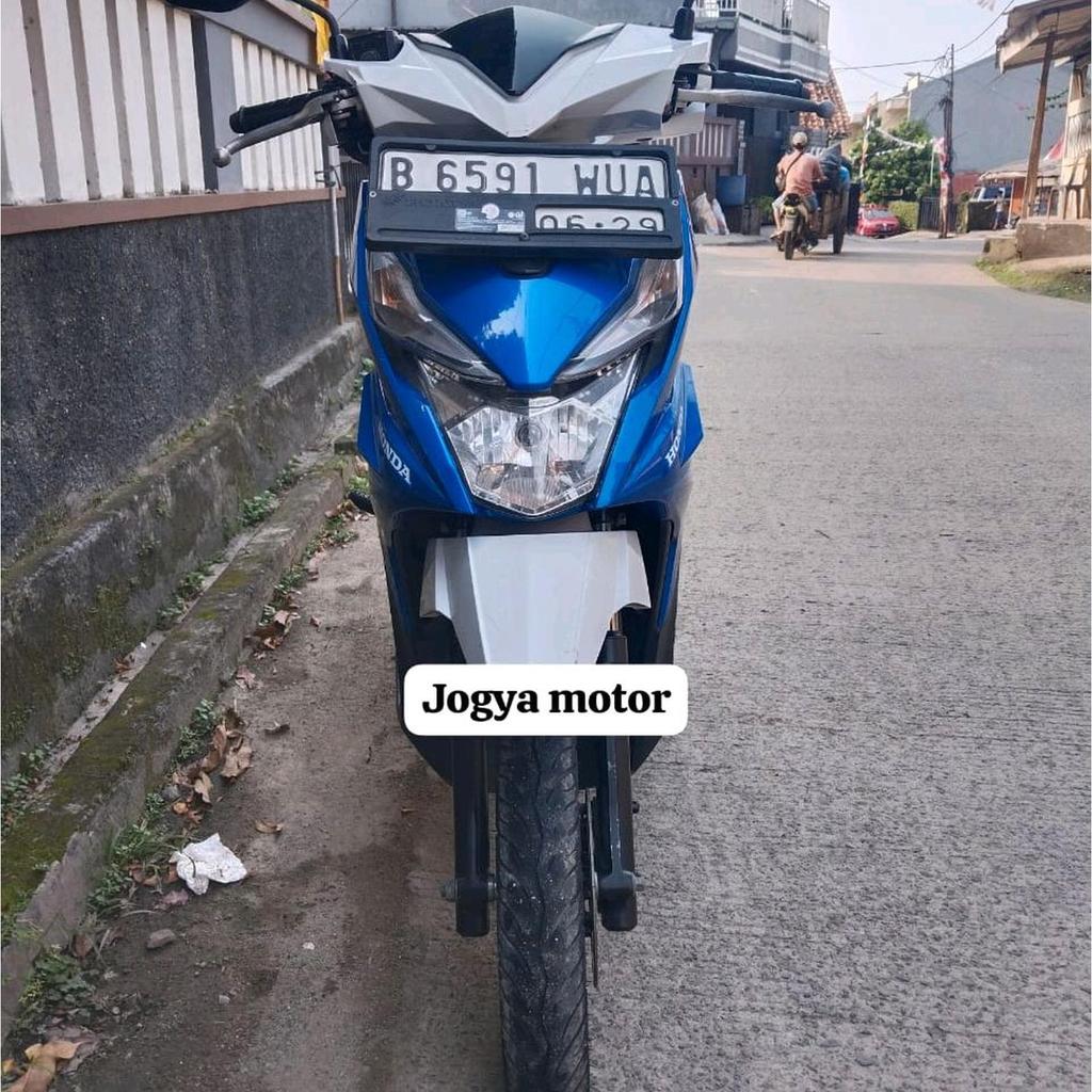 Honda Beat Sporty CBS Tahun 2019 motor bekas berkualitas Jogyamotor blue