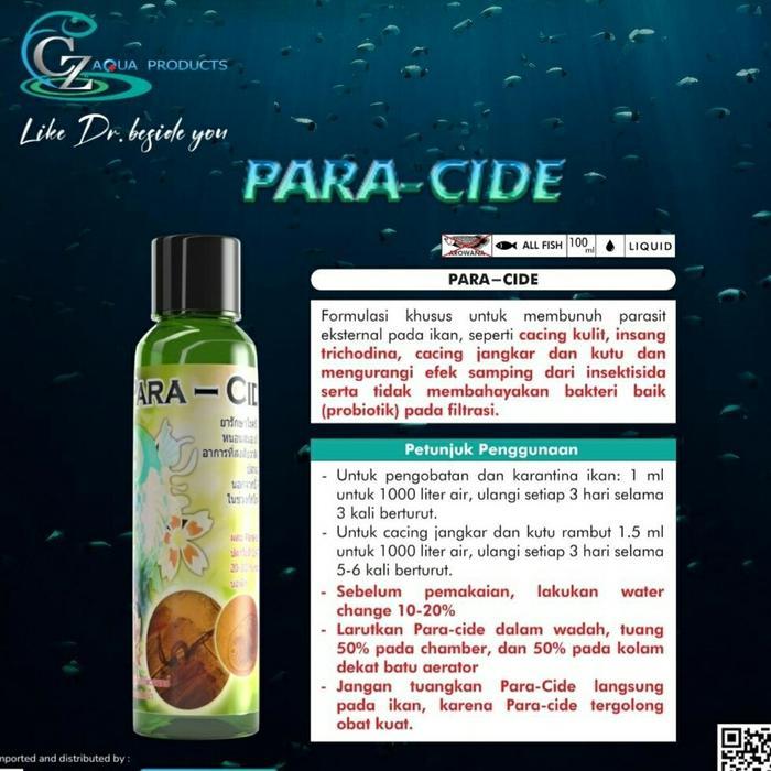 PARACIDE KOI OBAT IKAN MEMBUNUH PARASIT @100 ML