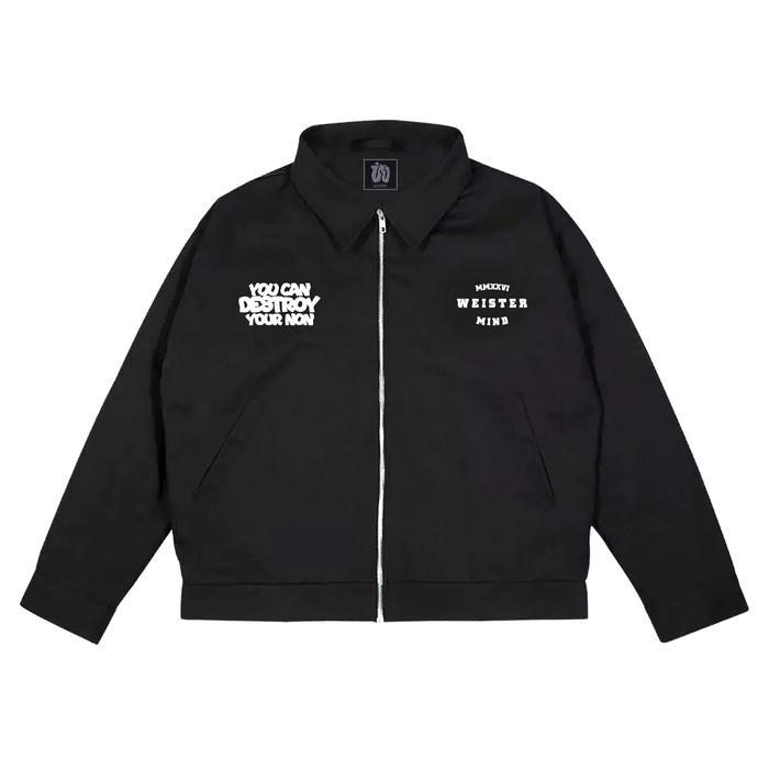 Hikemore - Work Jacket Boxy Hitam - Yourself Jaket Tebal