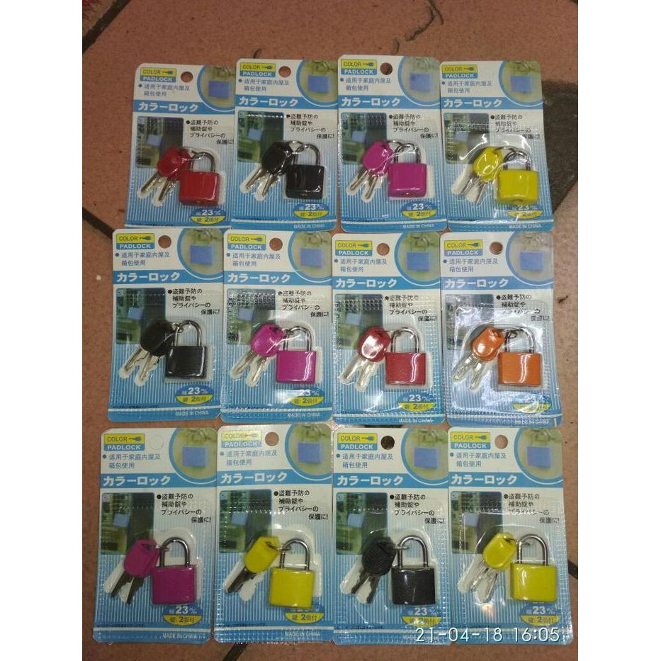 "New" Gembok koper kecil warna warni