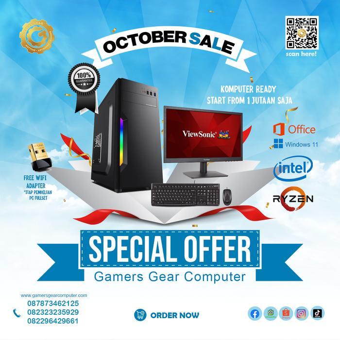 PC RAKITAN MURAH CORE I5 RAM 8GB SSD 128GB CPU / KOMPUTER KANTOR KASIR