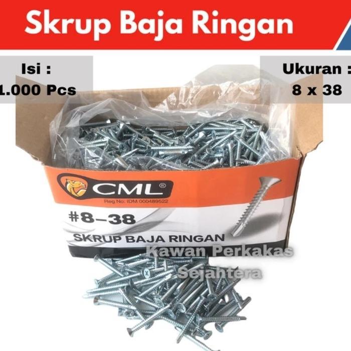 Skrup Baja Ringan Skrup SDS Flat Head Skrup Roofing