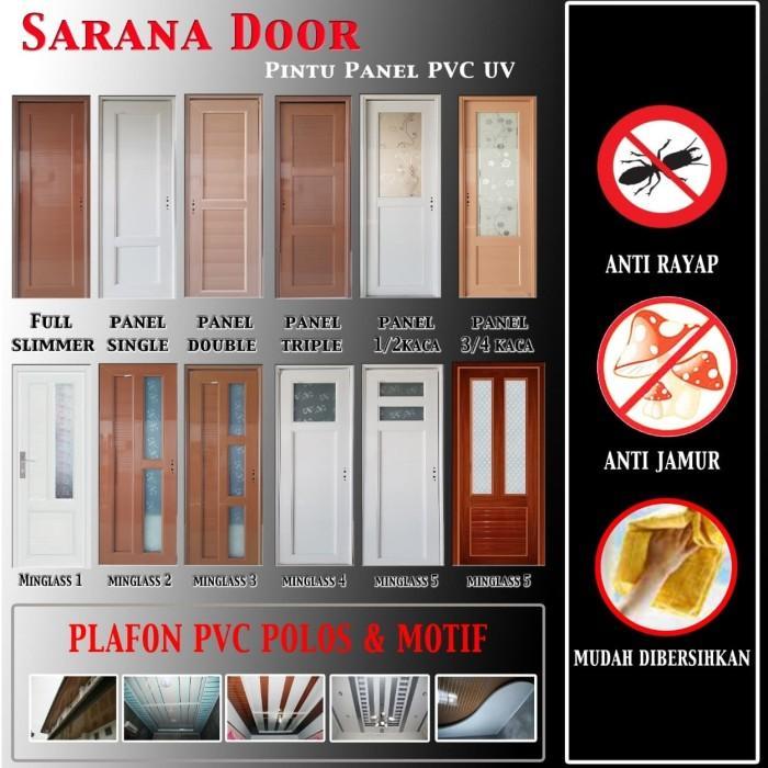 Pintu PVC UV Resinya saja Ukuran kusen 80 x 210