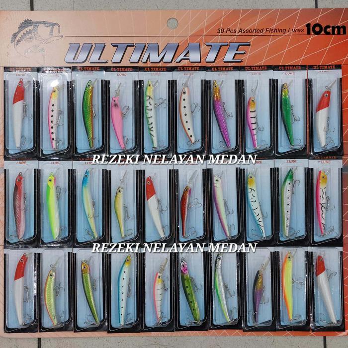 Minnow Set / Umpan Hard Lure Ultimate (30Pcs)