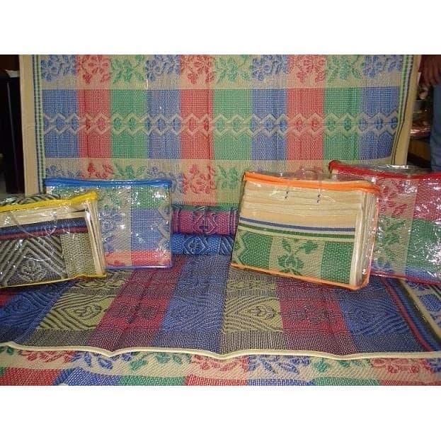 Tikar Plastik (Leisure Mat) Uk 2x3 / Karpet Tiker Lipat Piknik