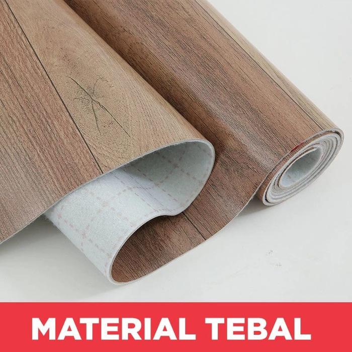 Karpet Lantai Vinyl Korea Aesthetic Kualitas Premium Tebal Lebar 2 Meter Anti Licin Anti Air Anti