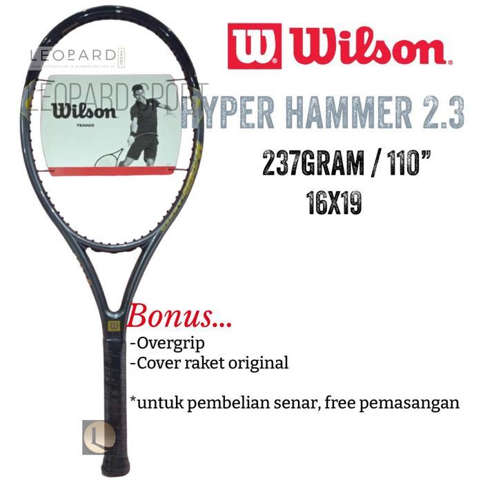 Raket Tenis Wilson Hyper Hammer 2.3 110" 237gr Black Original