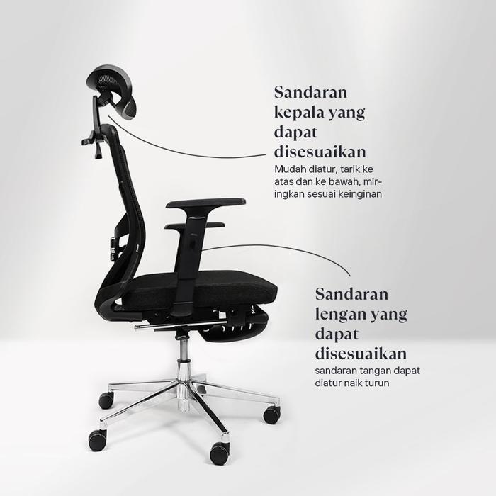 Noir Neo-C Ergonomic Office Chair