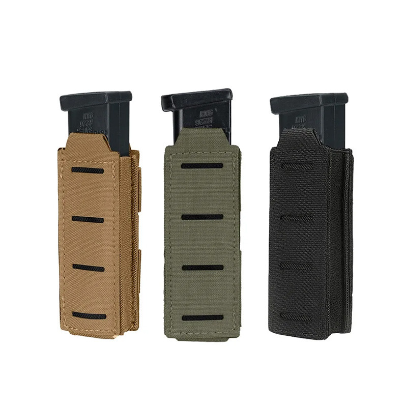OPHIDIAN Laser Cut Mole 9mm Magazine Pouch for Gk 17 M9 Single Magazine Pouch Flashlight Pouch Knife