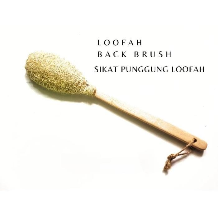 Loofah Back Brush Sikat Punggung Loofah Spons Mandi Loofah Natural Eco Friendly