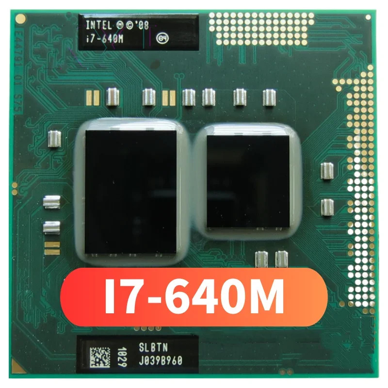 Core i7-640M i7 640M SLBTN 2.8 GHz Dual Core Processor Laptop CPU 4W 35W Socket G1 / rPGA988A