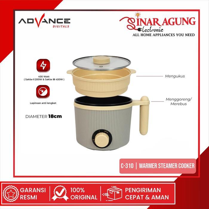 Advance C-310 / C310 Beige Panci Listrik Warmer Steamer Cooker