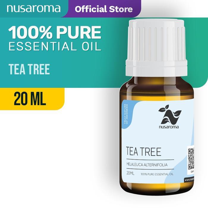Nusaroma Tea Tree Essential Oil 20ml - Minyak Aromaterapi Untuk Perawatan Rambut dan Antibakteri
