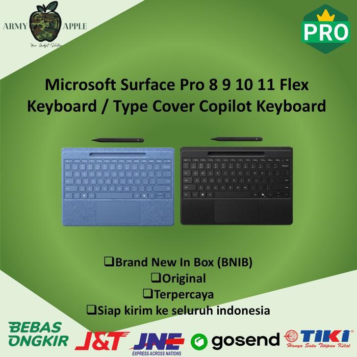 Microsoft Surface Pro 8 9 10 11 Flex Keyboard / Type Cover Copilot Keyboard