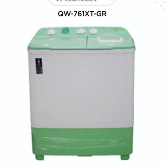 Mesin Cuci Aqua Qw-761Xt Hijab Series Qw761Xt 2 Tabung 7 Kg 761Xt Co