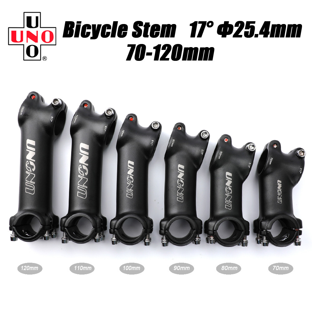 UNO 25.4mm Stem Mtb Bicycle Handlebar Stem 7 17 35 Degree Ultralight MTB Power Bike Table Mountain