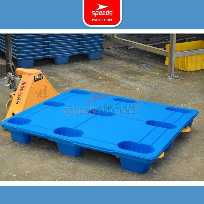 Terlaris Speeds Palet Plastik Hdpe Tebal 120X100X15Cm Plastic Pallet Warehouse Pallet Gudang Kaki 9