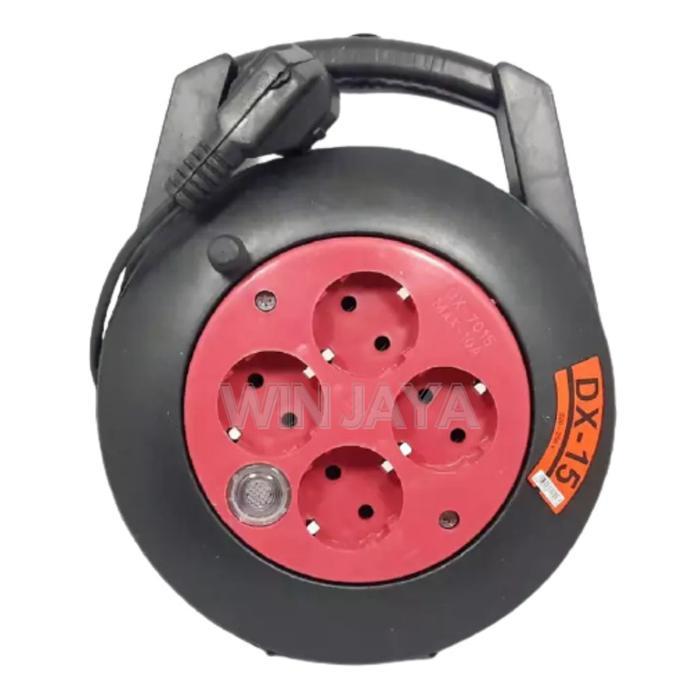 MNTB" KABEL ROLL TERMINAL COLOKAN LISTRIK 4 LUBANG TYPE 15 PANJANG KABEL 10 METER