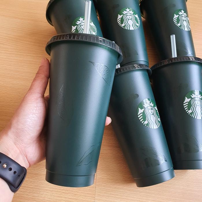 STARBUCKS REUSABLE CUP GREEN LEAF 709ML