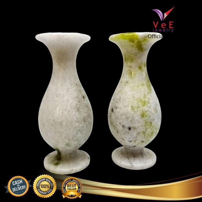 ASLI Vas Bunga Batu Giok China Asli - Vee Barang Antik Cina Jadeite Jade READY STOCK