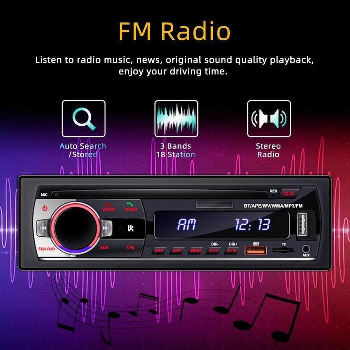 Cod Taffware Tape Mobil Bluetooth Full Bass Audio Mp3 Stereo Music Usb/Sd Grand Max Pick Up Truk