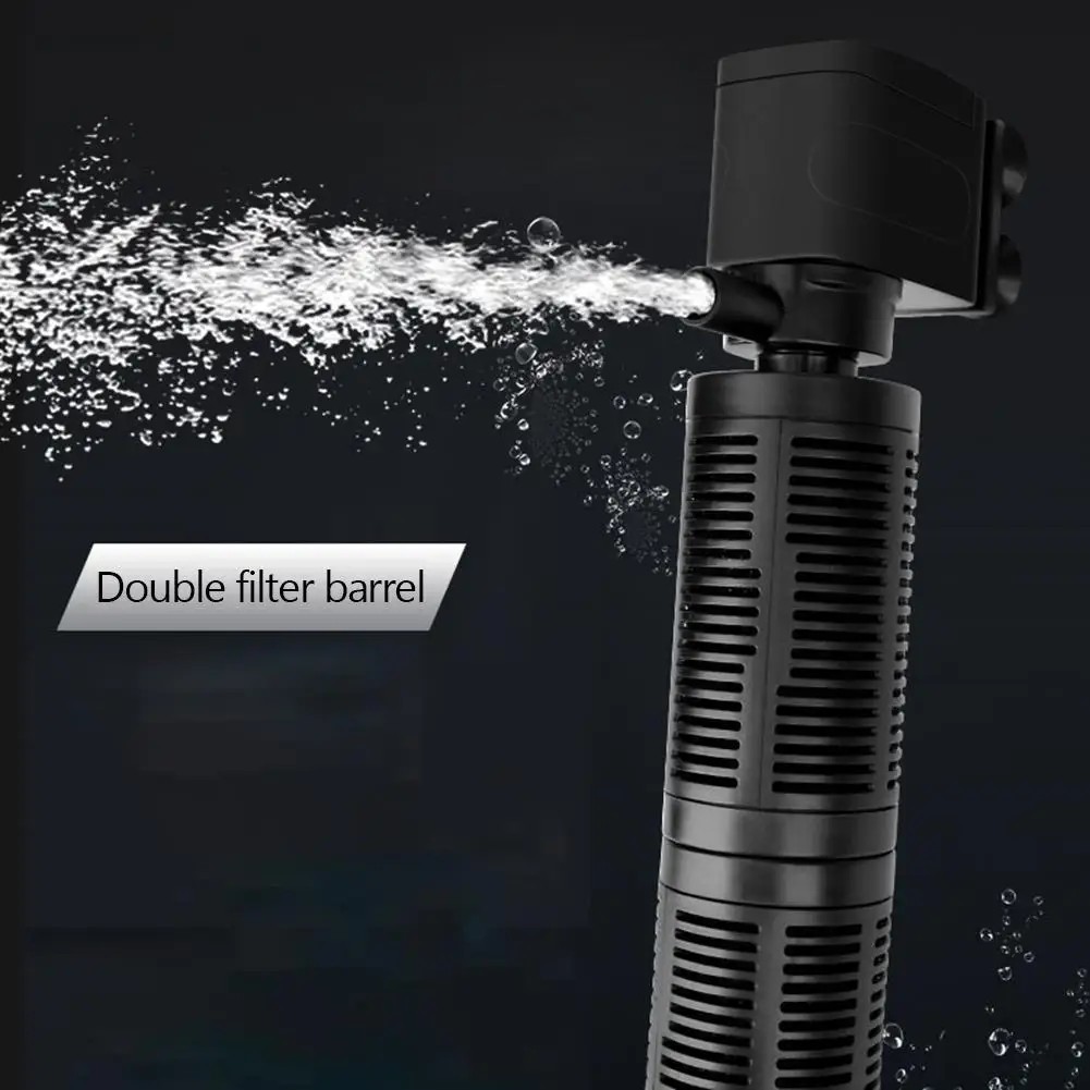 3 in 1 Aquarium Internal Filter Silent Mini Aquarium Filter Waterproof Aquarium Water Purifier