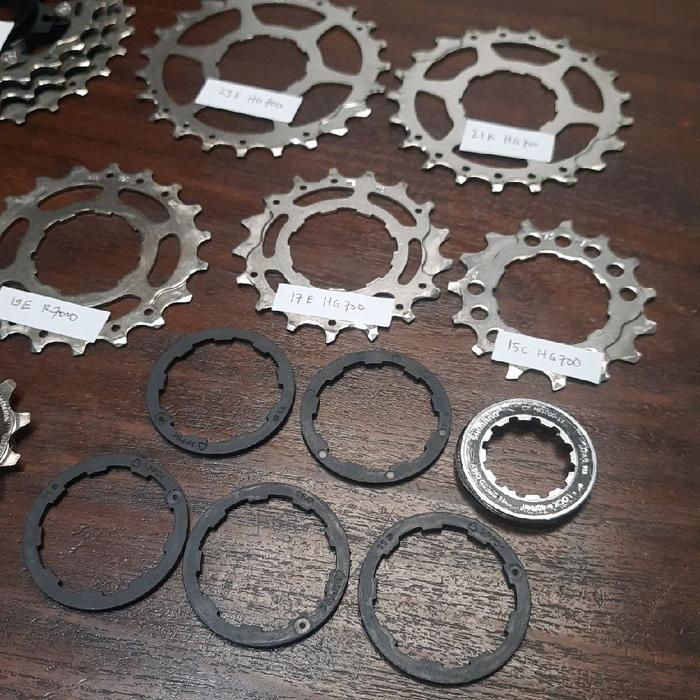 Shimano Cassette Cog Lockring Spacer 105 R7000 & Hg700 11 Speed - Cog Shimano R7000 & Hg700 11 Speed