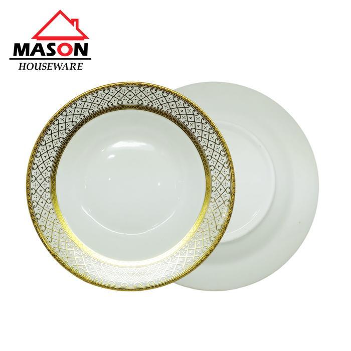 MASON SET HAMPERS/ PIRING KERAMIK/PIRING SAJI/PIRING SALAD/ PIRING CEPER/ MANGKUK/ PIRING SEGI/ SET