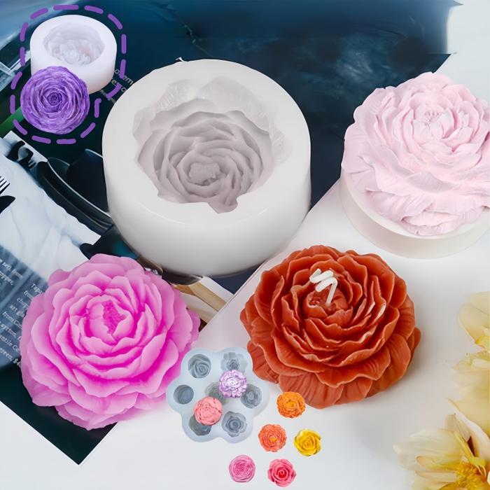 Cuculemon - Diy Melati Cetakan Puding Bunga/Cetakan Silikon 3D/Cetakan Puding Bunga Daun Flower/