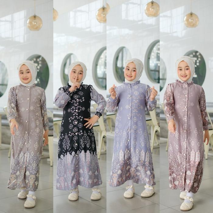 GAMIS ANAK PEREMPUAN COUPLE DAN DEWASA MAXMARA LUX (HARGA SATUAN) COUPLE ANAK IBU TERBARU MOTIF