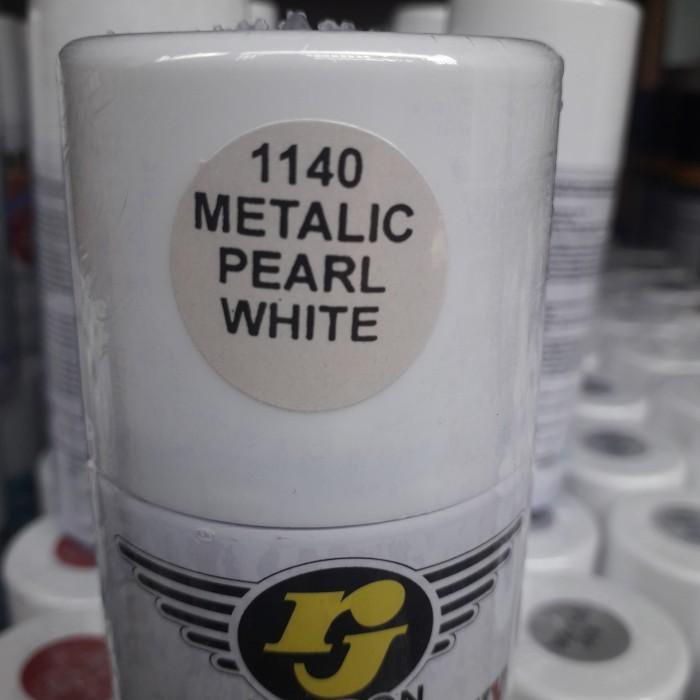 "New" Pilok Pilox Cat semprot Rj putih metalik mutiara white doff dop cream