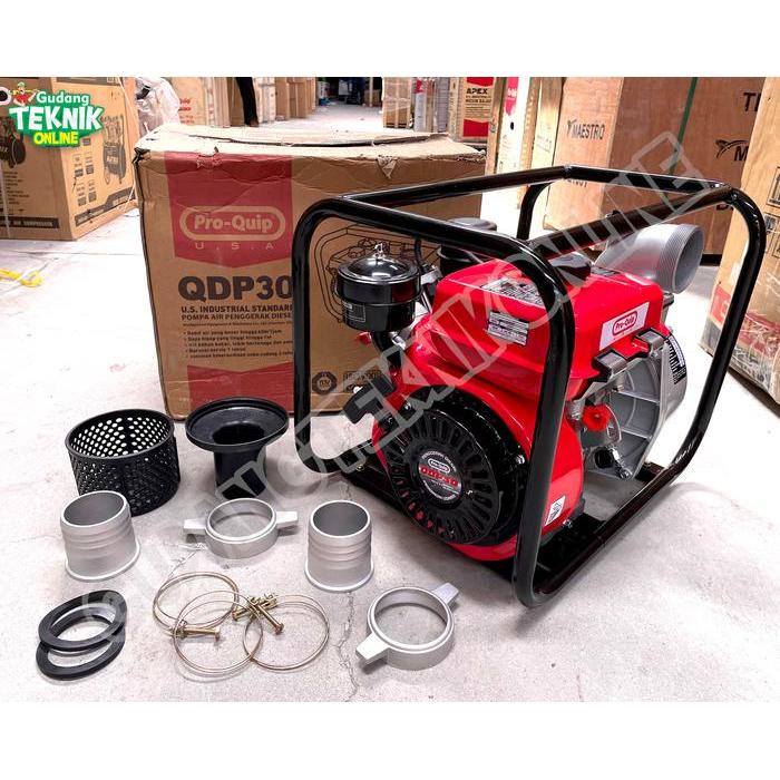 Waterpump 3" DIESEL PROQUIP QDP30 SOLAR / Water pump Alkon Pompa Air Irigasi Sawah Ladang Kebun 3 In
