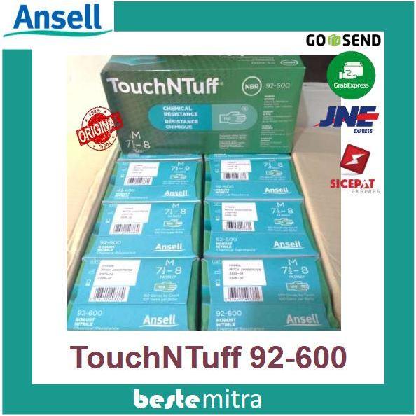 Ansell 92-600 TouchNTuff Nitrile Sarung Tangan Nitrile Safety Glove