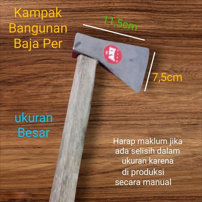 "New" Palu Kampak Baja Per Ukuran Standart dan Besar untuk Merapikan Kayu dan Beton