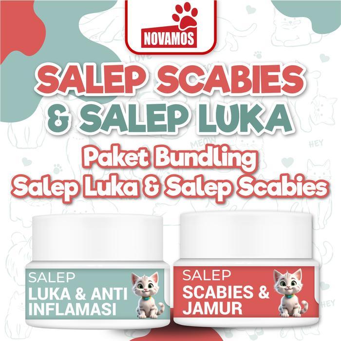 Baru Bundling Salep Scabies Jamur & Salep Luka NOVAMOS Salep Jamur Kucing Paling Cepat Salep Scabies