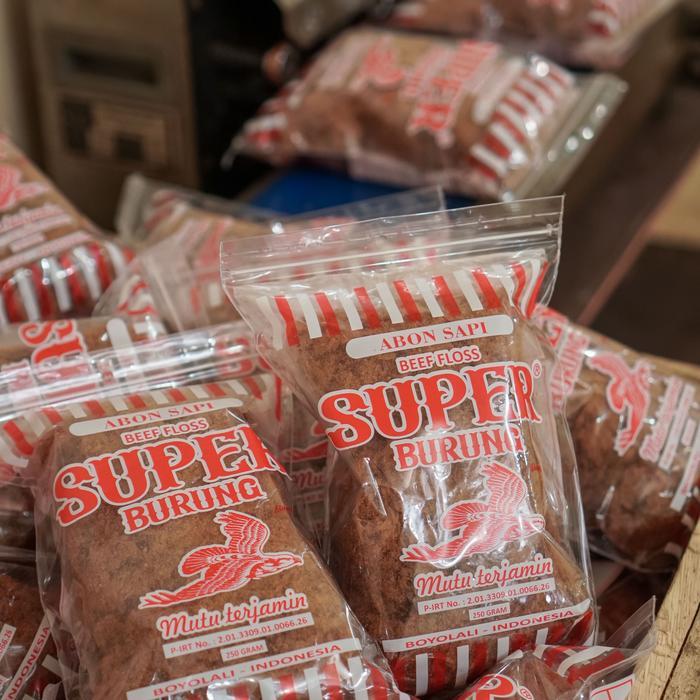 Abon Sapi Super Cap Burung Elang 1000 Gram / 1 Kg Boyolali Pasti Diskon