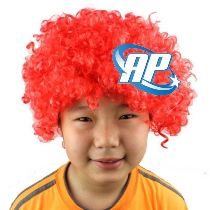 Wig merah/ wig kribo/ Wig Badut / Wig Cosplay/ Rambut Palsu full Gratis Ongkir