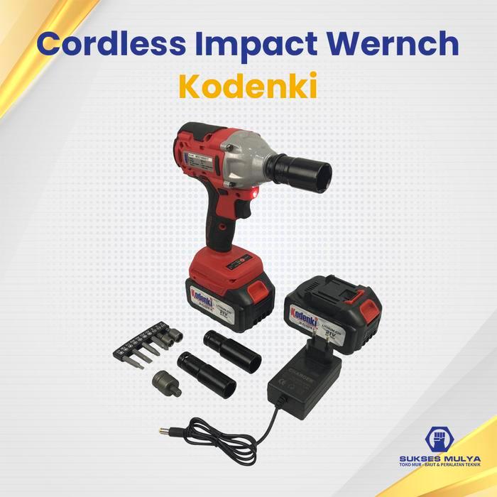 Mesin Impact Wrench KODENKI Buka Pasang Ban Cordless Impact Ban Mobil