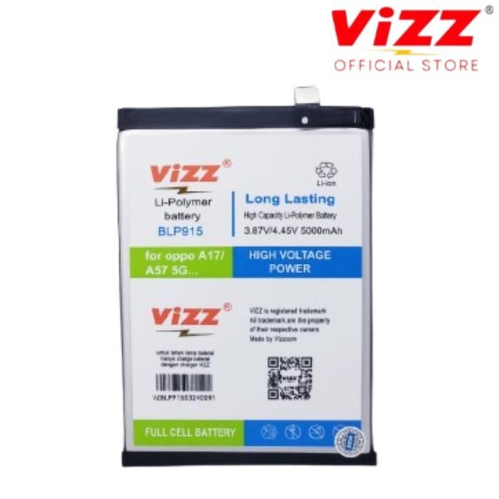 ASLI VIZZ Baterai Oppo BLP915 Batre A57 5G / A17 / A17K Ready stok