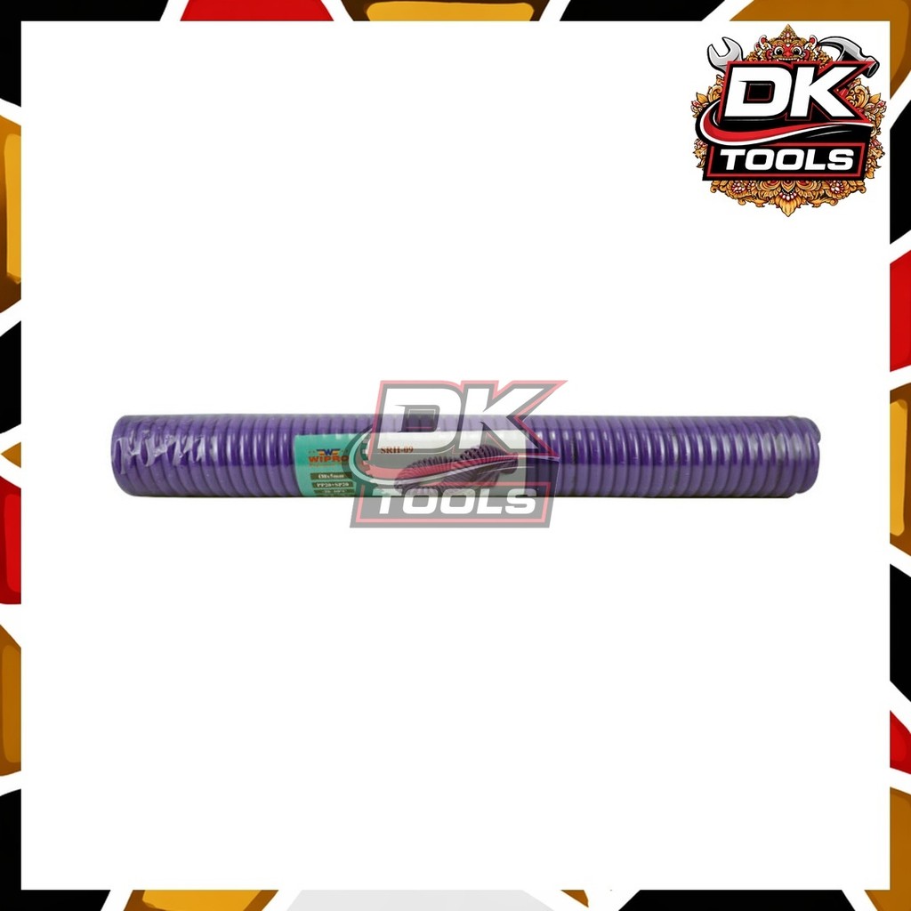 Wipro Selang kompresor recoil spring  ukuran  6m,9m,12m,15m  - selang PE recoil spring